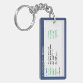 Porte-clés Notepad Coder Format Programmeur Informaticien Sci (Devant gauche)