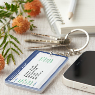 Porte-clés Notepad Coder Format Programmeur Informaticien Sci