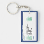 Porte-clés Notepad Coder Format Programmeur Informaticien Sci (Devant)