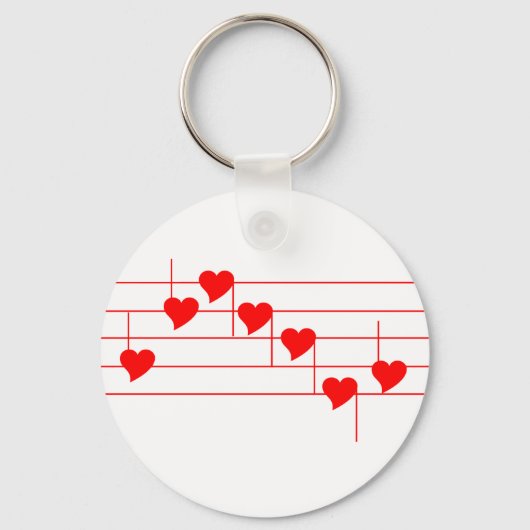 Porte-clés Notes d'amour (Recto)