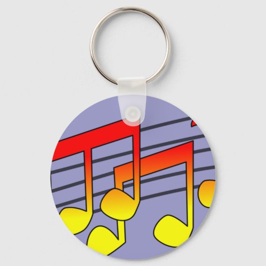 Porte-clés Notes de musique (Recto)