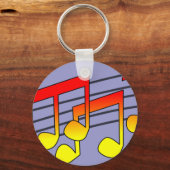 Porte-clés Notes de musique (Recto)