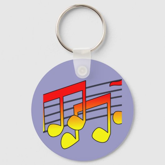 Porte-clés Notes de musique (Recto)