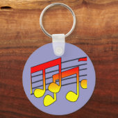 Porte-clés Notes de musique (Recto)