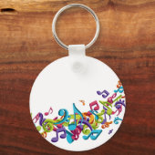 Porte-clés notes de musique et sons cool (Recto)