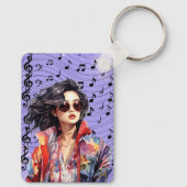 Porte-clés notes de musique Porte - clé (Verso)