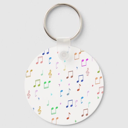Porte-clés Notes et symboles de musique (Recto)
