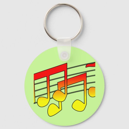 Porte-clés Notes musicales (Recto)