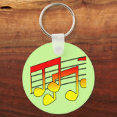 Porte-clés Notes musicales (Recto)