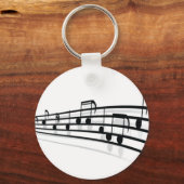Porte-clés Notes musicales (Recto)