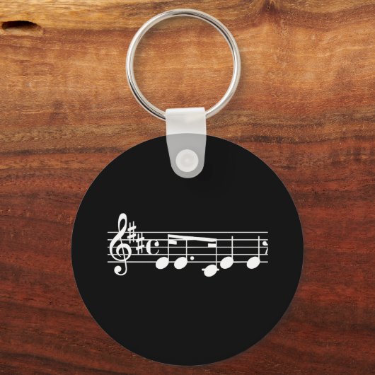 Porte-clés Notes musicales (Verso)