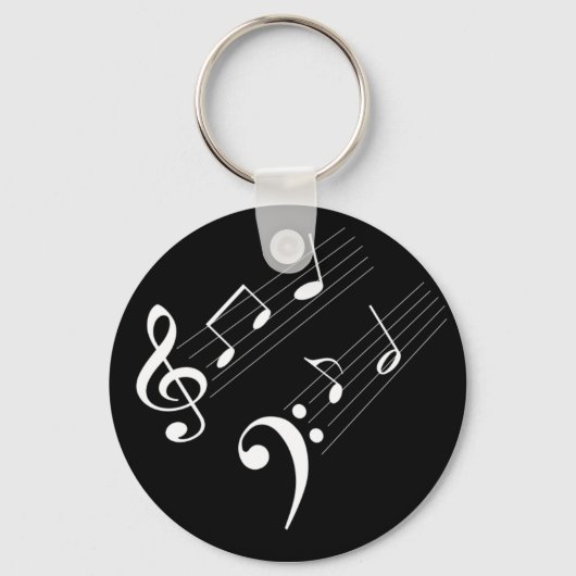 Porte-clés Notes musicales (Recto)