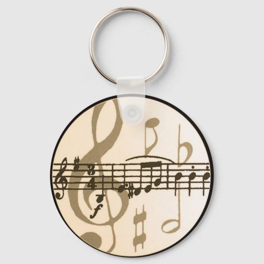 Porte-clés Notes musicales (Recto)