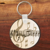 Porte-clés Notes musicales (Recto)