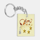 Porte-clés Notes musicales : (Devant gauche)