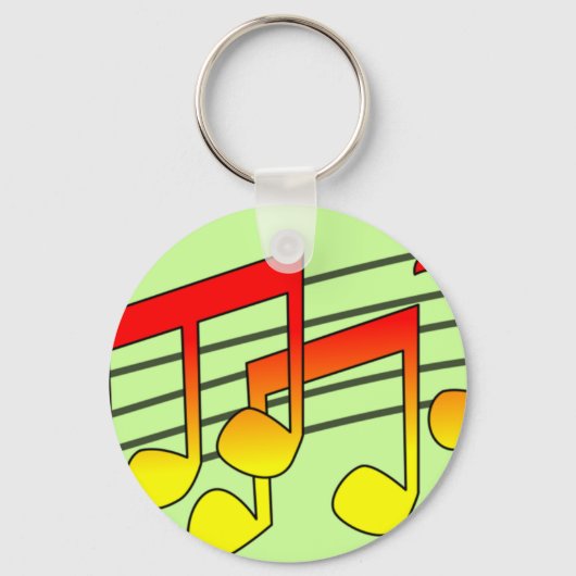 Porte-clés Notes musicales (Recto)