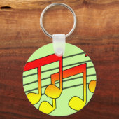 Porte-clés Notes musicales (Recto)