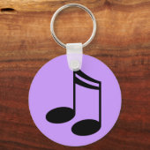 Porte-clés Notes musicales Cadeau de musique (Recto)