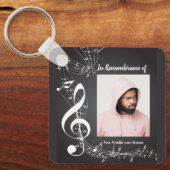 Porte-clés Notes musicales des Invitations du service commémo (Recto)