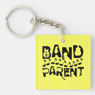 Porte-clés Notes musicales des parents de bande