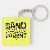 Porte-clés Notes musicales des parents de bande (Dos)