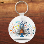 Porte-clés Notes musicales Peecock (Recto)