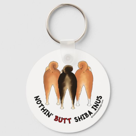 Porte-clés Nothin' Butt Shiba Inus (Recto)