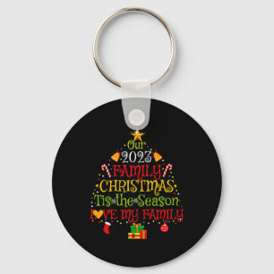 Porte-clés Notre 2023 Matching Family Christmas Love My Famil