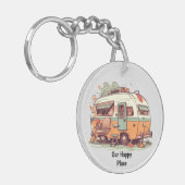 Porte-clés Notre caravane de camping (Devant gauche)