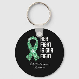 Porte-clés Notre Combat Lutte Contre le Cancer des Voies Bili