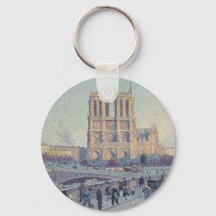 Porte-clés Notre Dame Cathedral Paris France Classic Painting