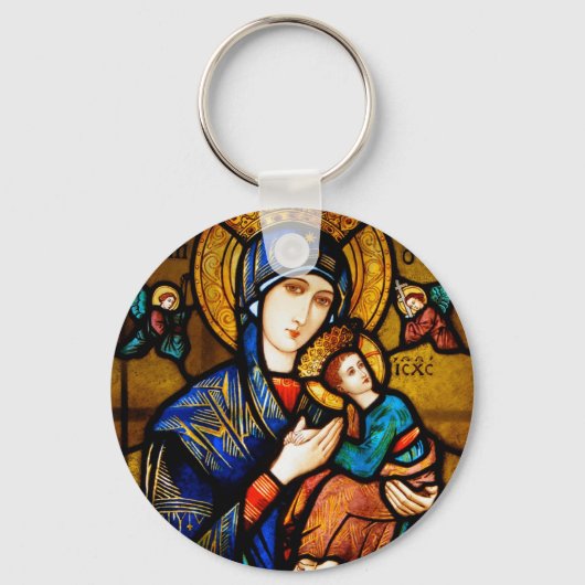Porte-clés notre dame d'aide perpétuelle (Recto)