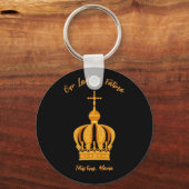 Porte-clés Notre-Dame de Fatima couronne (Recto)