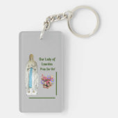 Porte-clés Notre Dame de Lourdes (Dos)