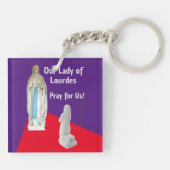 Porte-clés Notre Dame de Lourdes (Dos)