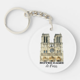 Porte-clés Notre-Dame de Paris Souvenir France Cathédrale