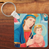 Porte-clés Notre-Dame de Perpétuel aide catholique (Recto)