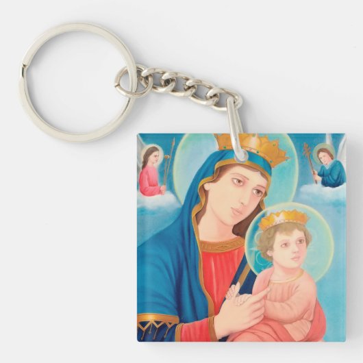 Porte-clés Notre-Dame de Perpétuel aide catholique (Devant)