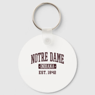 Porte-clés Notre Dame Indiana En Vintage Varsity Spo