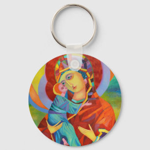 Porte-clés Notre Dame Vierge Marie Madonna et Porte - clé d'e