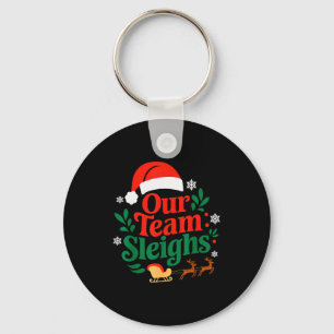 Porte-clés Notre équipe fait dévaler les rennes du Père Noël
