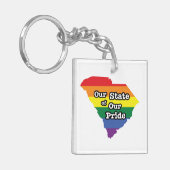 Porte-clés Notre État de notre fierté| Caroline du Sud (Devant gauche)