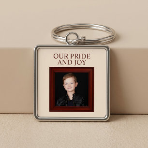 Porte-clés Notre Fierté Et Joie Photo D'enfant Personnalisée