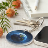 Porte-clés Notre maison Sapphire dans l'espace (Devant droit)