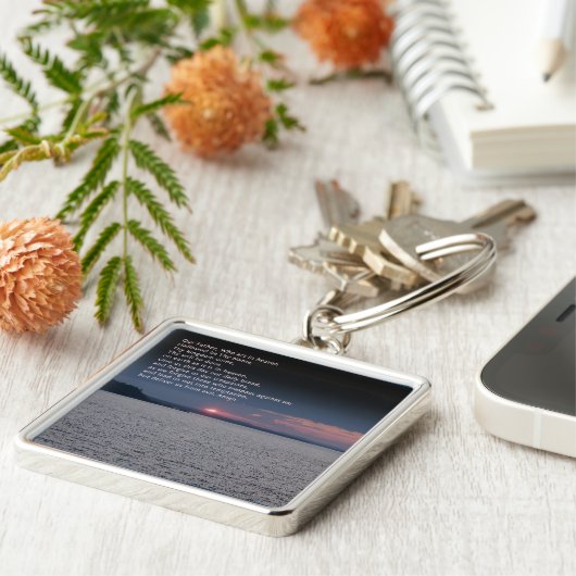 Porte-clés Notre Père Prière (Côté)