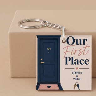 Porte-clés Notre première maison personnelle personnalisée