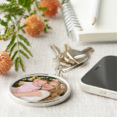 Porte-clés Notre première photo Noël Nouvelle Maman (Côté)