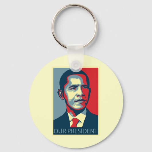 Porte-clés Notre président Obama (Recto)