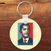 Porte-clés Notre président Obama (Recto)
