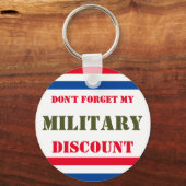 PORTE-CLÉS N'OUBLIE PAS MA RÉDUCTION MILITAIRE (Recto)